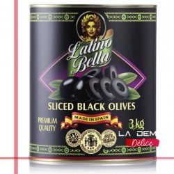 Black sliced olives 3kg